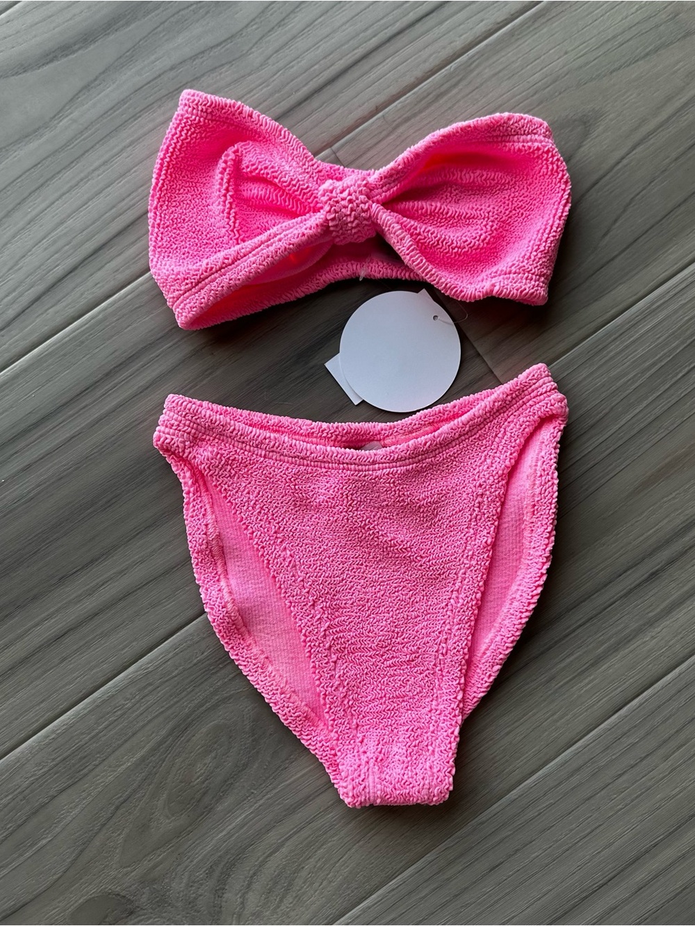 Hunza G Jean Bikini Set in Bubblegum